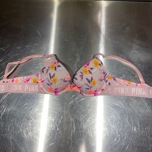 victoria secret pink push up bra